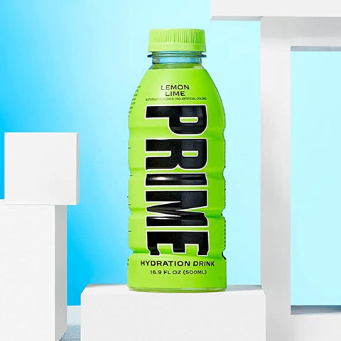 Products Prime Hydration Drink Sports Beverage "LEMON LIME," Naturally Flavored, 10% Coconut Water, 250mg BCAAs, B Vitamins, Antioxidants, 835mg Electrolytes, 20 Calories per 16.9 Fl Oz Bottle One piece