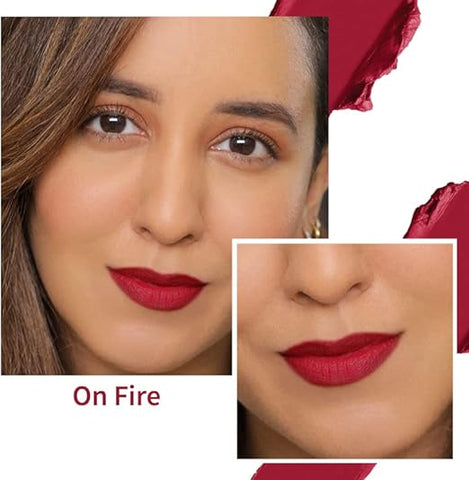 Nykaa So Creme! Creamy Matte Lipstick  On Fire