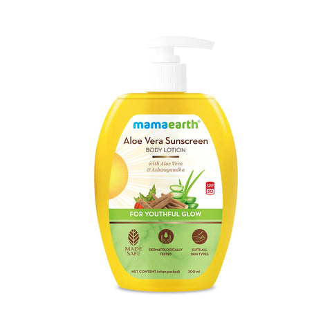 Mamaearth-Aloe Vera Sunscreen Body Lotion 300 Ml