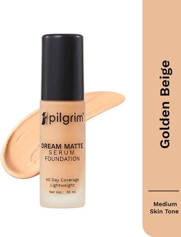 Pilgrim Golden Beige Serum Liquid Foundation Matte & Poreless 30 ml