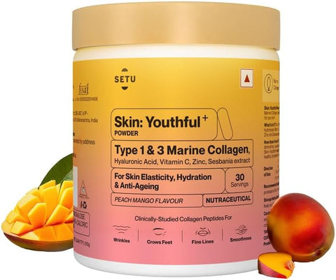SETU Skin Rejuvenation Combo: Marine Collagen Powder + Glutathione Tablets
