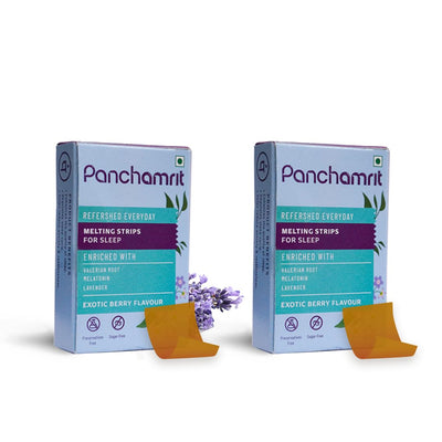 Panchamrit Oral Melting Strips for Sleep - 30 (Pack of 2)