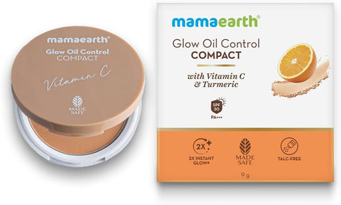 Mamaearth Glow Oil Control Comapct 04 Almond Glow 9g