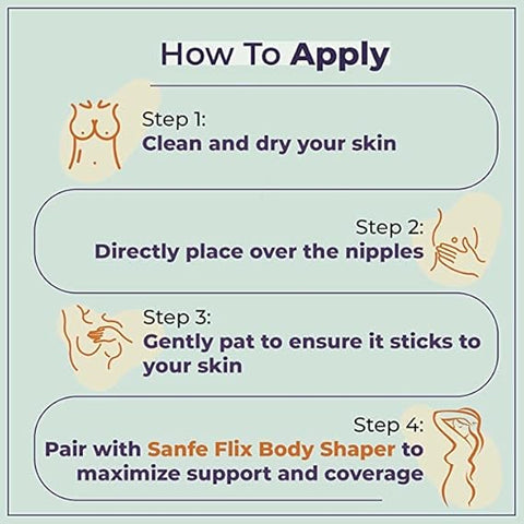 Sanfe Flix Reusable Silicone Nipple Cover - 4 Pieces | 10 Times Reusable