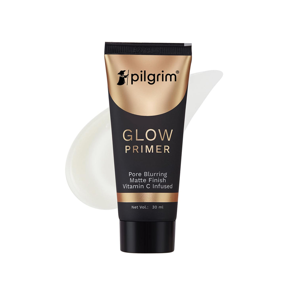 Pilgrim Glow Primer Lightweight Gel Based Velvety Matte Finish, Blurs Pores, Vit C+E Infused 30 ml
