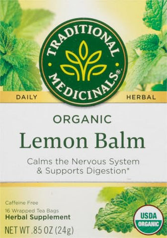 Traditional Medicinal Lemon Balm, 16 Teabags