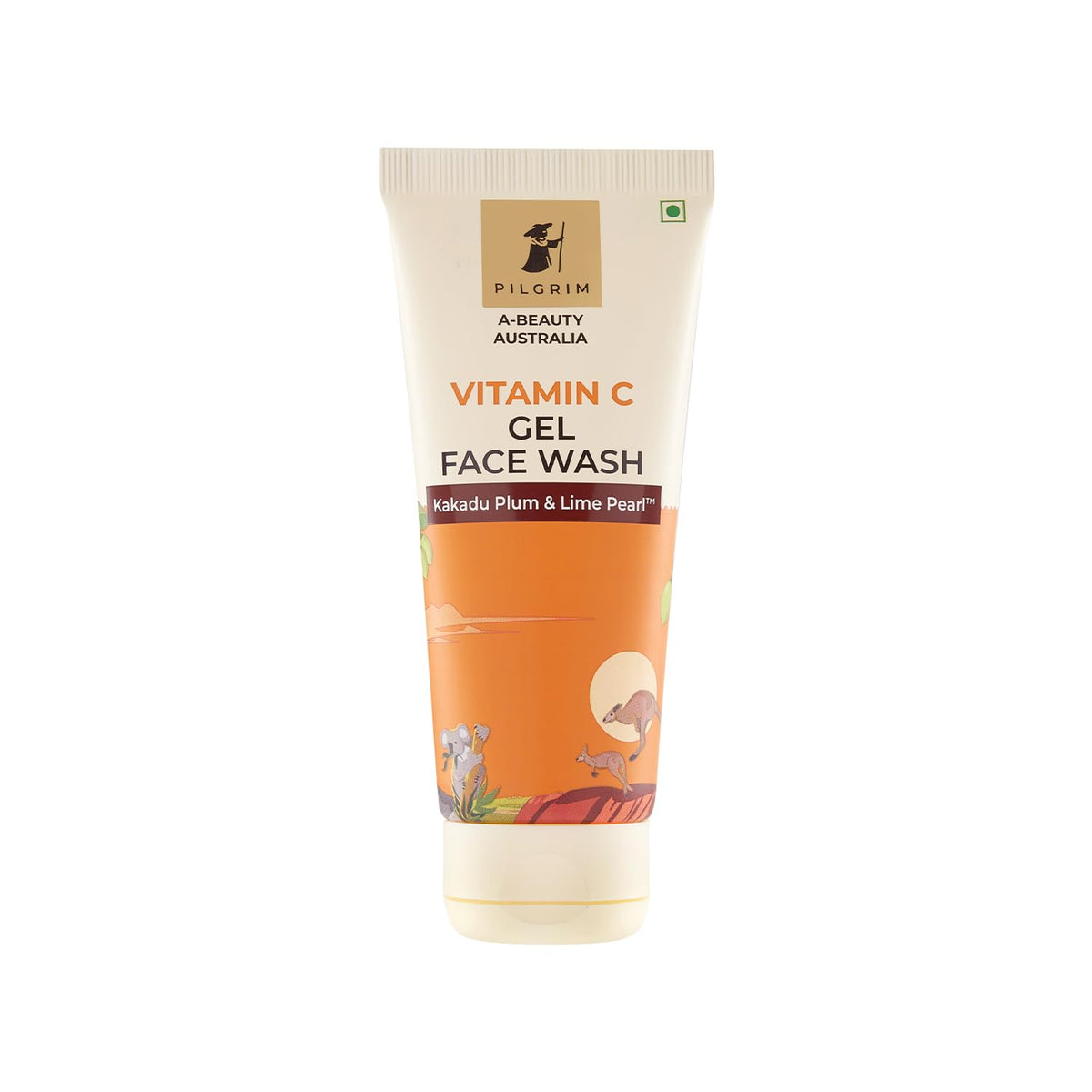Pilgrim Australian Vitamin C Gel Face Wash for for dry radiant glowing skin with Kakadu Plum and Lime Pearl-Women & Men-100 ml