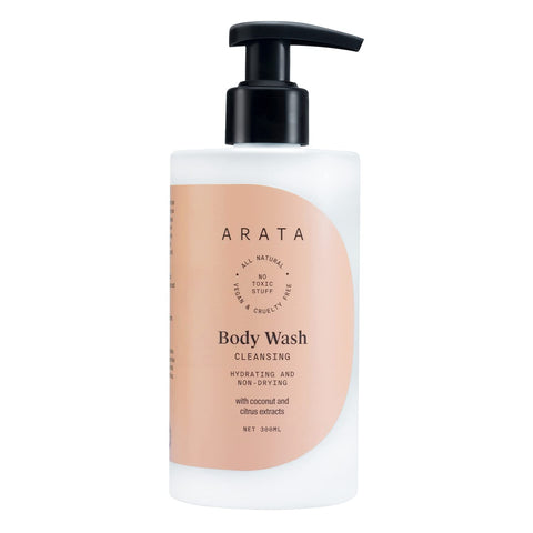 Arata Natural Hydrating & Non-Drying Body Wash With Coconut & Citrus Extracts (300 ml)