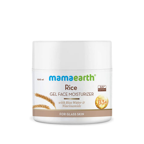 Mamaearth Rice Gel Face Moisturizer With Rice Water & Niacinamide For Glass Skin - 100 Ml