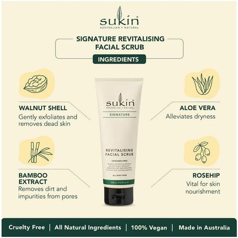 Sukin Revitalising Facial Scrub, 125 Ml
