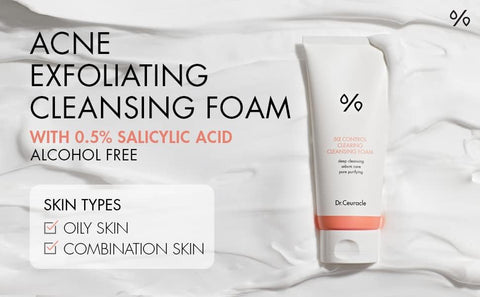 Dr.Ceuracle 5α Control Clearing Cleansing Foam with Salicylic Acid - 200ml