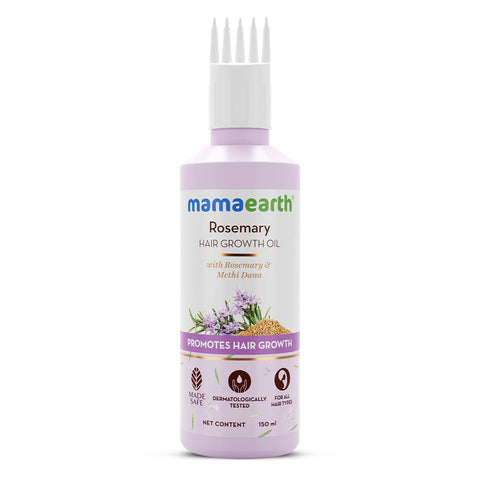 Mamaearth ROSEMARY HAIR GROWTH OIL 150ML and Mamaearth Rosemary Anti-Hairfall Shampoo 250 ml Combo