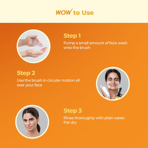 Wow Skin Science Brightening Vitamin C & Niacinamide Foaming Face Wash For Women & Men 150ml pack Of 2