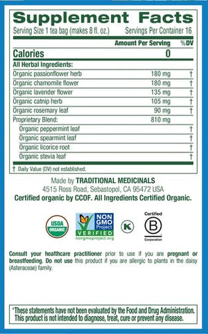 Traditional Medicinals, Cup Of Calm, 16 Bags