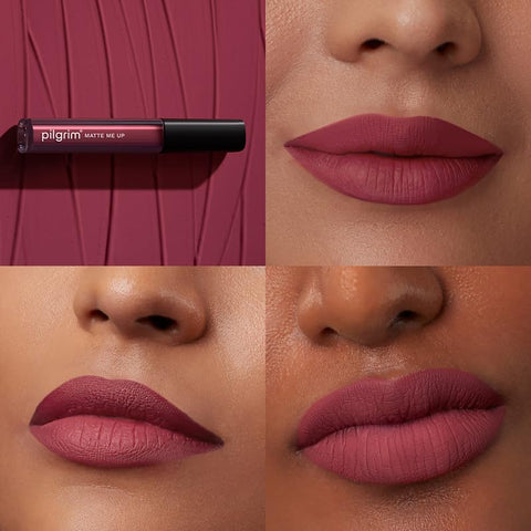 Pilgrim Liquid Matte Lipstick - Pink Kisses | Lipstick 3 gms
