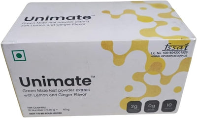 UNICITY Unimate Green Mate leaf powder extract with Lemon and Ginger Flavor 63g