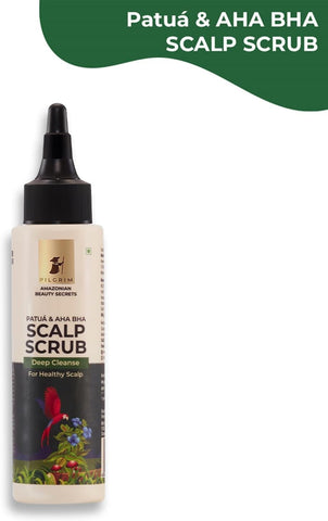 PILGRIM Amazonian Patu· & Aha Bha SCALP SCRUB for women & men | Deep cleanse for healthy scalp | Gentle Exfoliating Scrub To Prevent Product Build-up | Silicon free | 100 ml