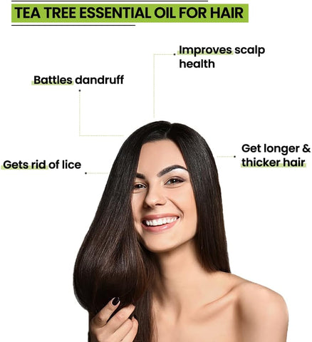 Rey Naturals Tea Tree Oil | Tea Tree Essential Oil for Hair, Skin and Face Care 15 ml