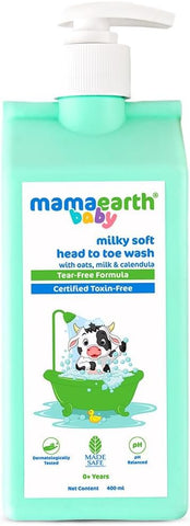 Mamaearth Baby Milky Soft Head To Toe Wash 400ml