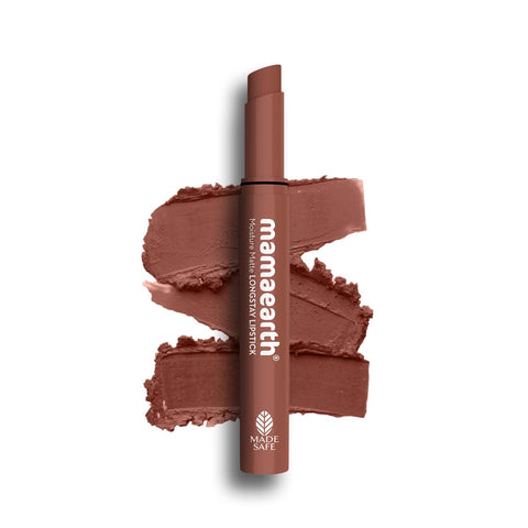 Mamaearth-Moisture Matte Longstay Lipstick / 09 Espresso Brown,2 G