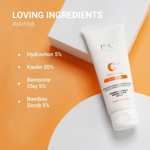 Clay Mask and Serum Combo : PFC Samapharma Radiance C+ Clay Mask 75ml + PFC Samapharma Ter-sox Serum 30ml