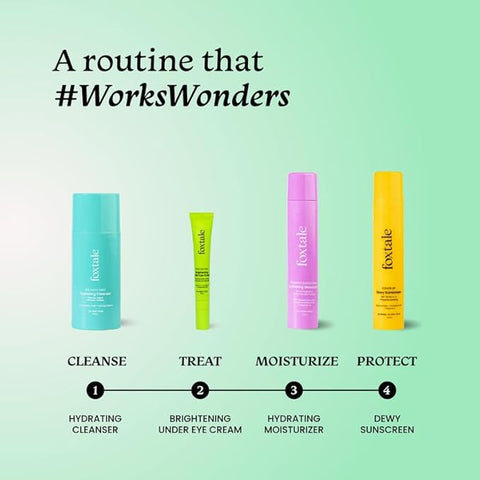 Foxtale Brightening Under Eye Cream With Vitamin C, Caffeine & Hyaluronic Acid