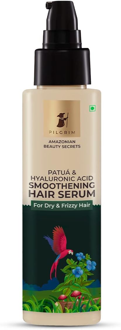 PILGRIM Amazonian Patu° & Hyaluronic Acid Smoothening Hair Serum For Dry & Frizzy Hair, Serum For Hair Smoothening, Hydrates & Detangles, Smoothens Rough Ends, Hair Serum For Unisex, 100ml