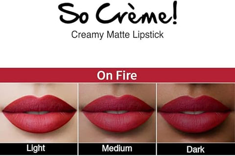 Nykaa So Creme! Creamy Matte Lipstick  On Fire