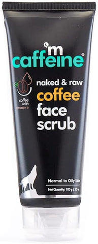 mCaffeine Naked & Raw Coffee Face Scrub, 75g