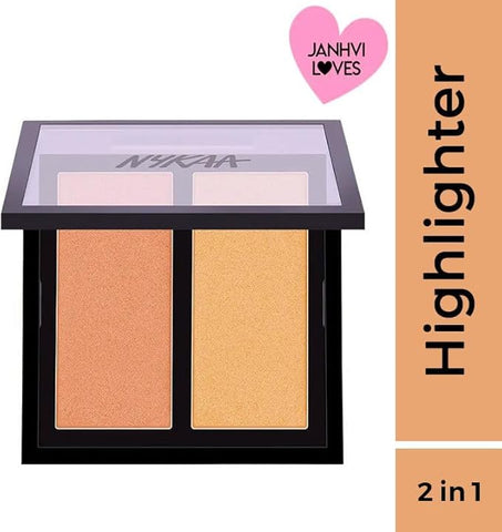 Nykaa Glow Getter هايلايتر وإضاءة الثنائي Gliterrati 02