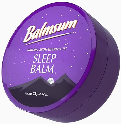 Balmsum Natural Aromatherapeutic Sleep Balm | 100% Natural | NO Melatonin | Non-Addictive | Sleep Aid With Magic Of Nature - 25gm