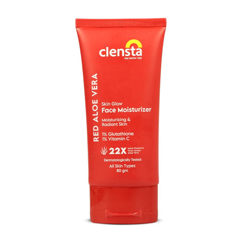 Clensta Red Aloe Vera Skin Glow Face Moisturizer-80ml