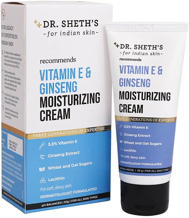 Dr. Sheth's Vitamin E and Ginseng Moisturizing Cream 50 gm