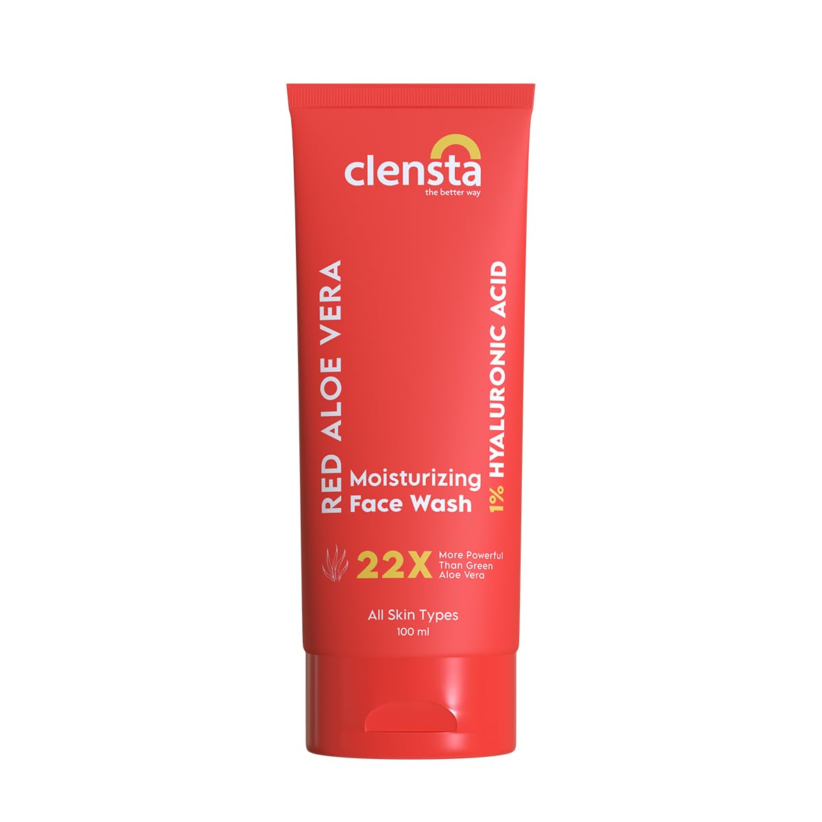 Clensta Red Aloe Vera Moisturizing Face Wash (100ml)