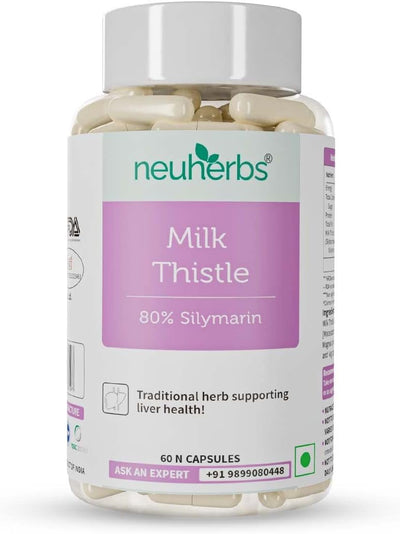 Neuherbs Milk Thistle liver detox supplement 60 Capsules