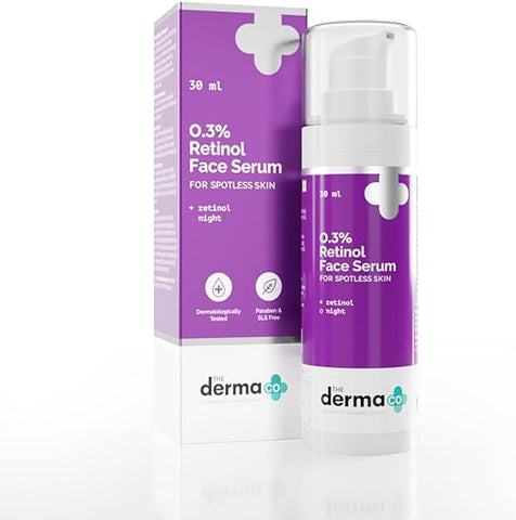 Best Anti Ageing Kit - THE DERMA CO 0.3% RETINOL SERUM 30 ml and Valeo Marine Collagen