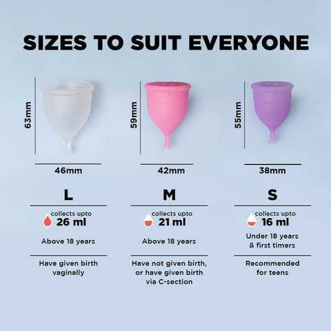 Pee Safe Menstrual Cup LARGE (Transparent)