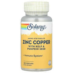 Solaray Zinc Copper 100 Vcaps