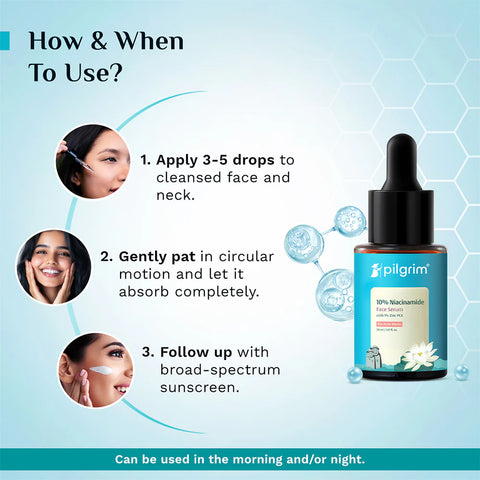 Pilgrim 10% Niacinamide Face Serum For Acne Marks 30ml