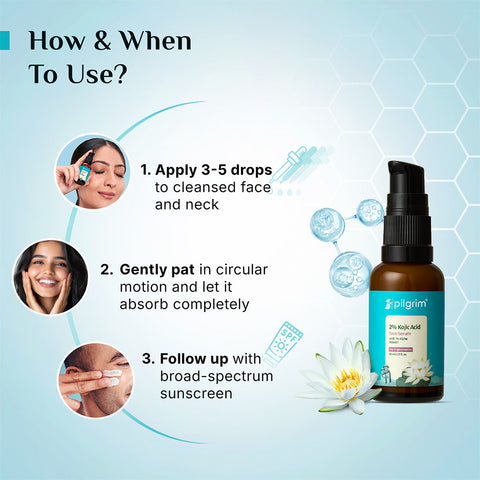 Pilgrim 2% Kojic Acid Serum- 30 ml