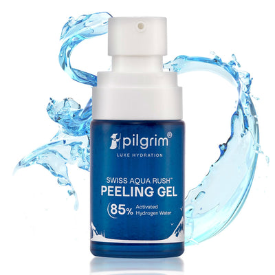 Pilgrim Swiss Aqua Rush Peeling Gel for Face Exfoliates to reveal fresh & radiant skin 30gm