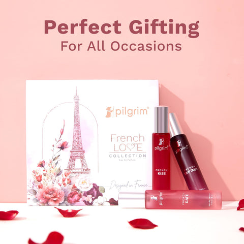 Pilgrim Women The French Love Collection Premium Aerosol Perfume Gift Set 3X17 Ml