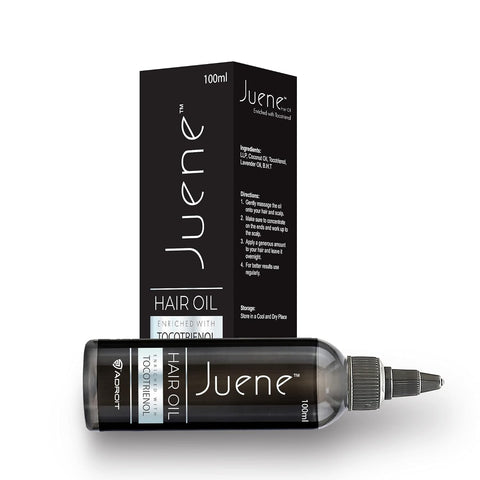 Juene Hair Oil | Enriched with Tocotrienol | Coconut Oil | Antioxidant Support | Hair Protection | Hair Protein | For Damaged Hair | Vegetarian | 100ml