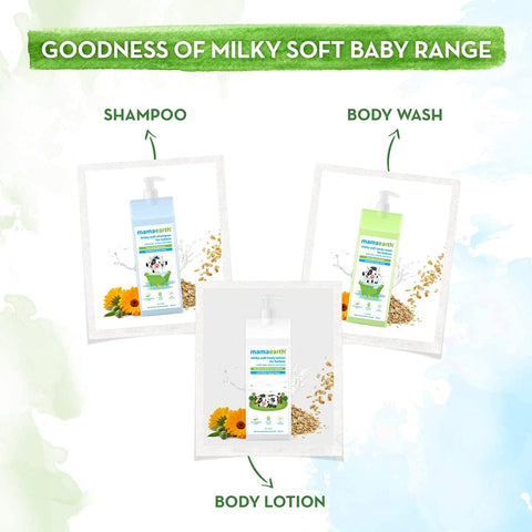 MAMAEARTH Milky Soft Body Lotion with Oats, Milk & Calendula 400 ml Pack of 1