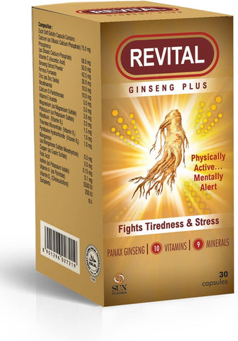 Revital Ginseng Plus Capsules 30’S