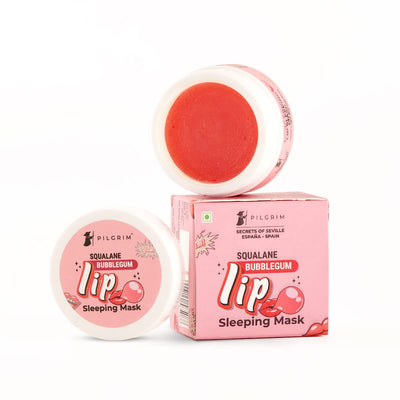 Pilgrim Spanish Squalane Lip Sleeping Mask (Bubblegum) For Unisex for Soft Lips