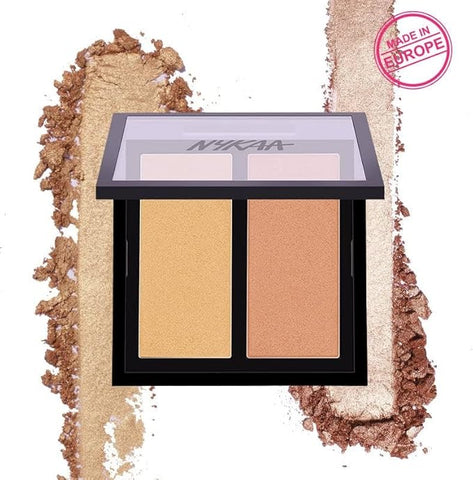 Nykaa Glow Getter هايلايتر وإضاءة الثنائي Gliterrati 02