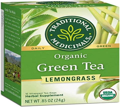 Traditional Medicinals Green Tea Lemongrass 16 Teabags