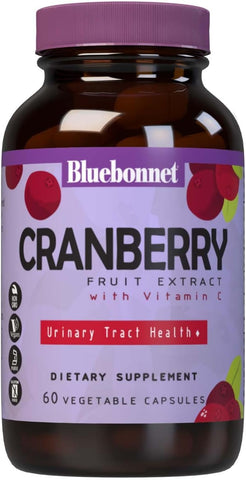 Bluebonnet Nutrition Cranberry Fruit Extract 60 Vegetable Capsules, 60 Servings