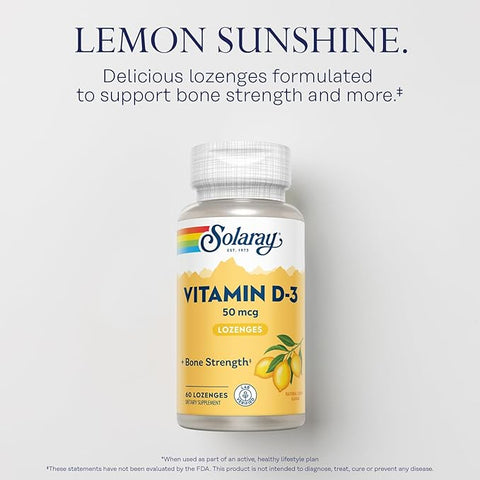 Solaray Vitamin D3 2000IU Lozenges 60's
